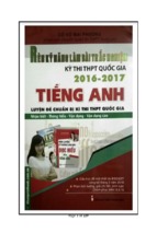  Rèn kỹ năng làm bài trắc nghiệm kì thi THPT Quốc gia 2016 - 2017 Tiếng Anh - cô Mai Phương (link file sách Full HD ở trang 21)