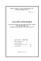 Sáng kiến kinh nghiệm tiểu học một số biện pháp giúp học sinh chưa hoàn thành tiến bộ trong học tập