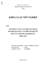 Giải pháp nâng cao hiệu quả kinh doanh tại công ty tnhh cơ khí xây dựng và thương mại dịch vụ mộc bảo