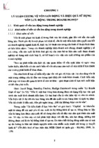 Giải pháp nâng cao hiệu quả sử dụng vốn lưu động tại công ty cổ phần thương mại dược vật tư y tế hà nội