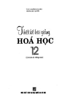 Thiết kế bài giảng hóa học 12 (nxb đại học quốc gia)   từ sỹ chương, 263 trang