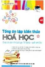 Tổng ôn tập kiến thức hóa học tập 1 (nxb đại học quốc gia)   võ văn quân, 248 trang