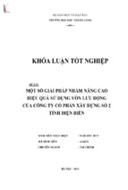 Một số giải pháp nhằm nâng cao hiệu quả sử dụng vốn lưu động của công ty cổ phần xây dựng sô 2 tỉnh điện biên