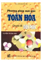 Phương pháp mới giải toán hóa chuyên đề điện phân (nxb đại học quốc gia)   nguyễn hoàng thi, 229 trang