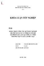 Hoàn thiện công tác kế toán tập hợp chi phí sản xuất và tính giá thành sản phẩm xây lắp tại công ty tnhh thương mại và xây lắp đức đạt