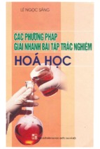 Các phương pháp giải nhanh bài tập trắc nghiệm hóa học (nxb đại học quốc gia)   lê ngọc sang, 185 trang