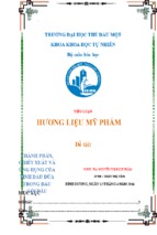 Bài tiểu luận hóa mỹ phẩm