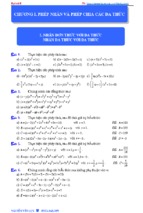 Bài tập đại số 8 rất hay