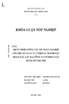 Hoàn thiện công tác kế toán tập hợp chi phí sản xuất và tính giá thành sản phẩm xây lắp tại công ty cổ phần xây dựng số 3 hà nội