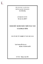 Chăm sóc bệnh nhân nhồi máu não giai đoạn sớm