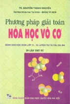 Phương pháp giải toán hóa học vô cơ (nxb đại học quốc gia)   nguyễn thanh khuyến, 456 trang