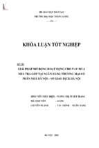 Giải pháp mở rộng hoạt động cho vay mua nhà trả góp tại ngân hàng thương mại cổ phần nhà hà nội sở giao dịch hà nội