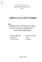 Giải pháp nâng cao hiệu quả sử dụng tài sản tại công ty cổ phần đầu tư và xây dựng thái thịnh