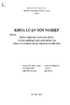 Hoàn thiện kế toán bán hàng và xác định kết quả bán hàng tại công ty cổ phần dược phẩm xuân phượng