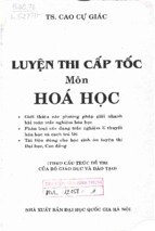 [Rất hay] luyện thi cấp tốc môn hóa học - cao cự giác