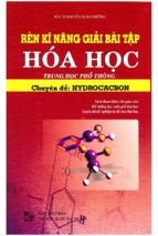 Rèn kỹ năng giải bài tập hóa học hydrocacbon (nxb đại học quốc gia)   nguyễn xuân trường, 182 trang