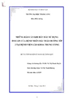 Những rào cản khi bắt đầu sử dụng insulin của bệnh nhân đái tháo đường típ 2 tại bệnh viện lão khoa trung ương