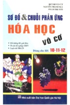 Sơ đồ   chuỗi phản ứng hóa học vô cơ dùng cho học sinh khối 10, 11, 12 (nxb đại học quốc gia)   huỳnh văn út, 119 trang