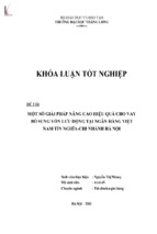 Một số giải pháp nâng cao hiệu quả cho vay bổ sung vốn lưu động tại ngân hàng việt nam tín nghĩa   chi nhánh hà nội