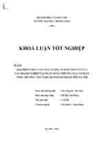 Giải pháp nâng cao chất lượng nguồn tiền gửi của các doanh nghiệp tại ngân hàng thương mại cổ phần công thương việt nam chi nhánh thành phố hà nội