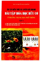 ôn tập kiến thức và luyện giải nhanh bài tập hóa học tập 3 hữu cơ (nxb đại học quốc gia)   nguyễn xuân trường, 341 trang