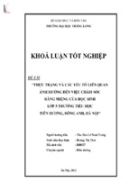 Thực trạng và các yếu tố liên quan ảnh hưởng đến việc chăm sóc răng miệng của học sinh lớp 5 trường tiểu học tiên dương, đông an, hà nội