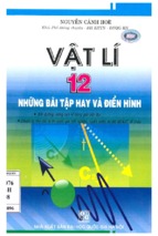 Vật lý 12 những bài tập hay và điển hình (nxb đại học quốc gia)   nguyễn cảnh hòe, 343 trang