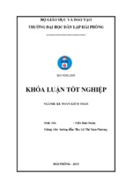 Hoàn thiện tổ chức công tác kế toán tài sản cố định tại công ty cổ phần ô tô khách hải phòng