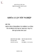 Phân tích tình hình tài chính tại công ty cổ phần xây dựng thương mại và du lịch phương bắc