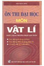 ôn thi đại học môn vật lý phân loại   phương pháp giải (nxb đại học quốc gia)   trần trọng hưng, 230 trang