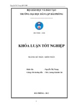 Hoàn thiện công tác kế toán tiền lương và các khoản trích theo lương tại công ty cổ phần thương mại dịch vụ vận tải xi măng hải phòng