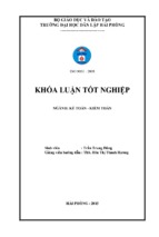 Hoàn thiện tổ chức kế toán doanh thu, chi phí và xác định kết quả kinh doanh tại công ty cổ phần thương mại dịch vụ xuất nhập khẩu phúc lâm