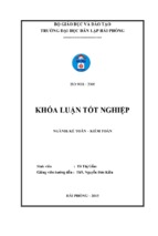 Hoàn thiện tổ chức kế toán chi phí sản xuất và tính giá thành sản phẩm tại xưởng may 7 5