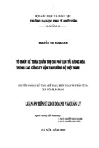 Tổ chức kế toán quản trị chi phí vận tải hàng hóa trong các công ty vận tải đường bộ việt nam