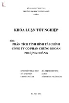 Phân tích tình hình tài chính công ty cổ phần chứng khoán phượng hoàng