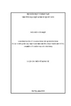 Giải pháp quản lý và khai thác du lịch sinh thái ở các vườn quốc gia việt nam theo hướng phát triển bền vững (nghiên cứu điểm vqg cúc phương)