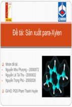 Công nghệ sản xuất pxilen