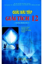 Giải bài tập giải tích 12 chương trình chuẩn (nxb đại học quốc gia)   nguyên vạn lộc, 148 trang
