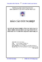 Luận văn quản trị nhân lực hoàn thiện công tác đào tạo và phát triển nguồn nhân lực tại công ty cổ phần đầu tư và thương mại dầu khí nghệ an