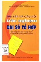 Bài tập và câu hỏi trắc nghiệm đại số tổ hợp (nxb đại học quốc gia)   nguyễn văn nhân, 142 trang
