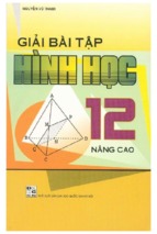 Giải bài tập hình học 12 nâng cao (nxb đại học quốc gia)   nguyễn vũ thanh, 127 trang
