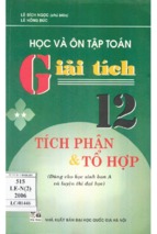 Học và ôn tập toán giải tích 12 tập 2 tích phân   tổ hợp (nxb đại học quốc gia)   lê bích ngọc, 205 trang