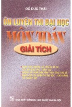 ôn luyện thi đại học môn toán giải tích (nxb đại học quốc gia)   đỗ đức thái, 293 trang