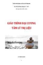 Giáo trình Đại cương tâm lý trị liệu