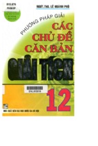 Phương Pháp Giải Các Chủ Đề Căn Bản Giải Tích 12 (NXB Đại Học Quốc Gia) - Lê Hoành Phò