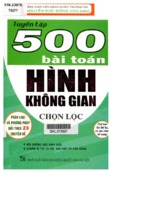 Tuyển Tập 500 Bài Toán Hình Không Gian Chọn Lọc (NXB Đại Học Quốc Gia) - Nguyễn Đức Đông