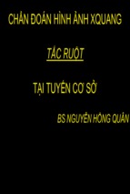 Chẩn đoán hình ảnh xquang tắc ruột