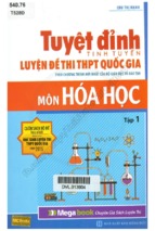 Tuyệt đỉnh tinh tuyển luyện đề THPT quốc gia môn Hóa học tập 1 - Megabook