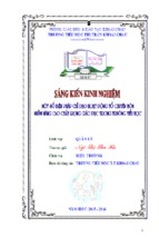 Skkn sáng kiến kinh nghiệm một số biện pháp chỉ đạo hoạt động tổ chuyên môn nhằm nâng cao chất lượng giáo dục trong nhà trường