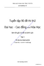 Tuyển tập 90 đề thi thử đại học môn hóa học   tập 1 lovebook